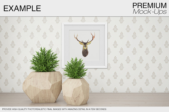 Wall & Frames Mockup - Plants in Print Mockups - product preview 14