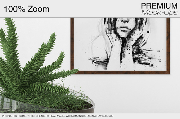 Wall & Frames Mockup - Plants in Print Mockups - product preview 15