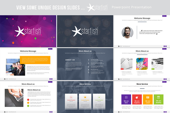 Starfish Powerpoint Presentation in PowerPoint Templates - product preview 1