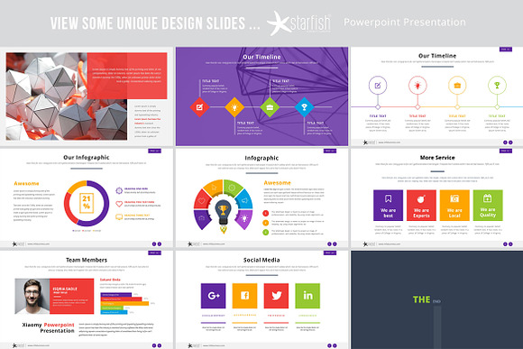 Starfish Powerpoint Presentation in PowerPoint Templates - product preview 3