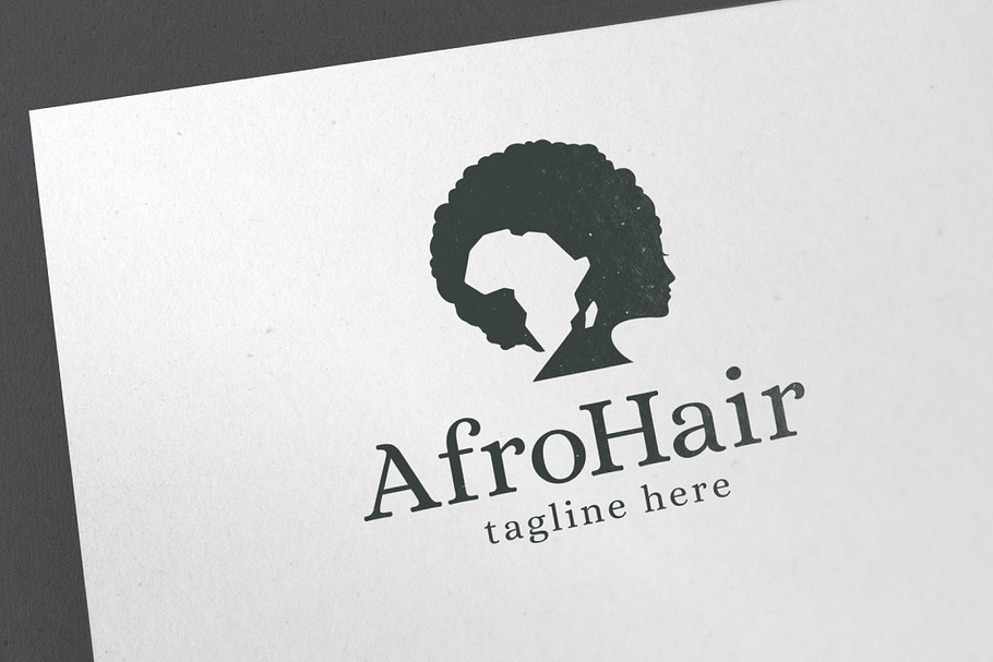 Afro Hair Logo in Logo Templates - product preview 8