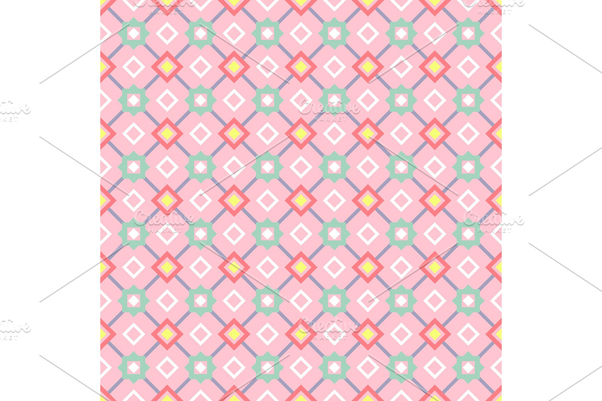 Decorative geometric pattern in pink in Illustrations - product preview 8