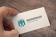 Letter M (Modernize) Logo