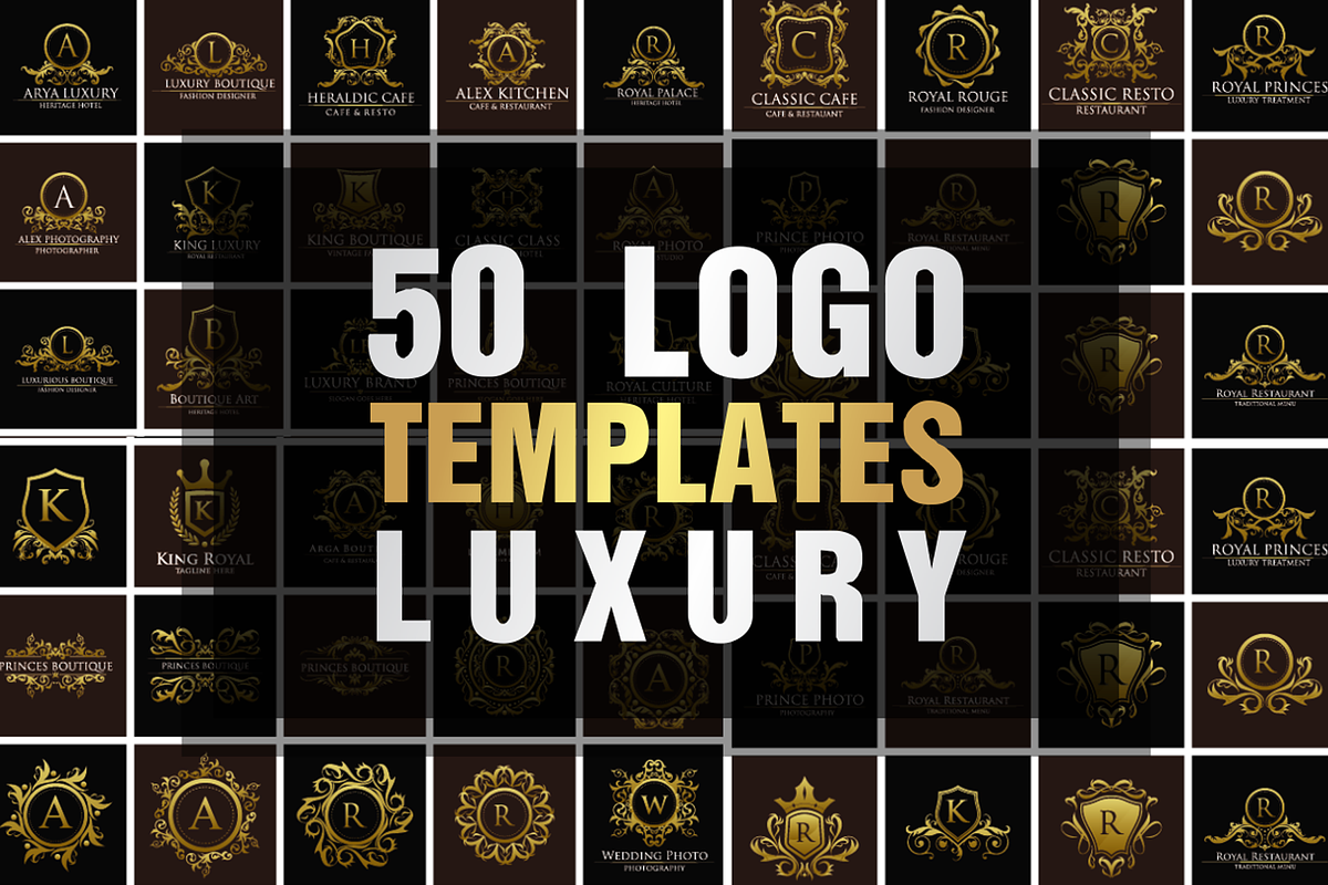 Luxury Logo Templates, 50 Set  in Logo Templates - product preview 8