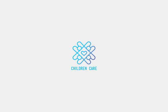 Children Care Logo Template in Logo Templates - product preview 2