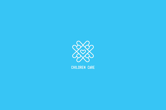 Children Care Logo Template in Logo Templates - product preview 4