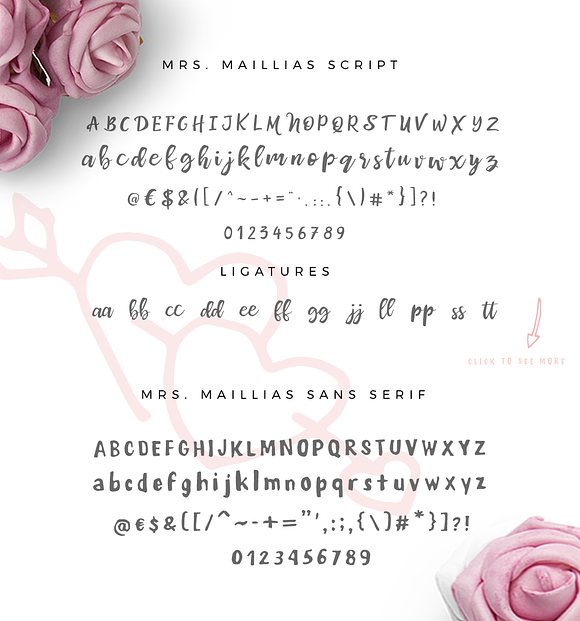 Mrs Maillias Duo Font & Doodles in Script Fonts - product preview 4