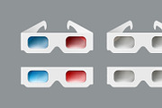 Set of 3d glasses