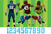 American Football Players Template