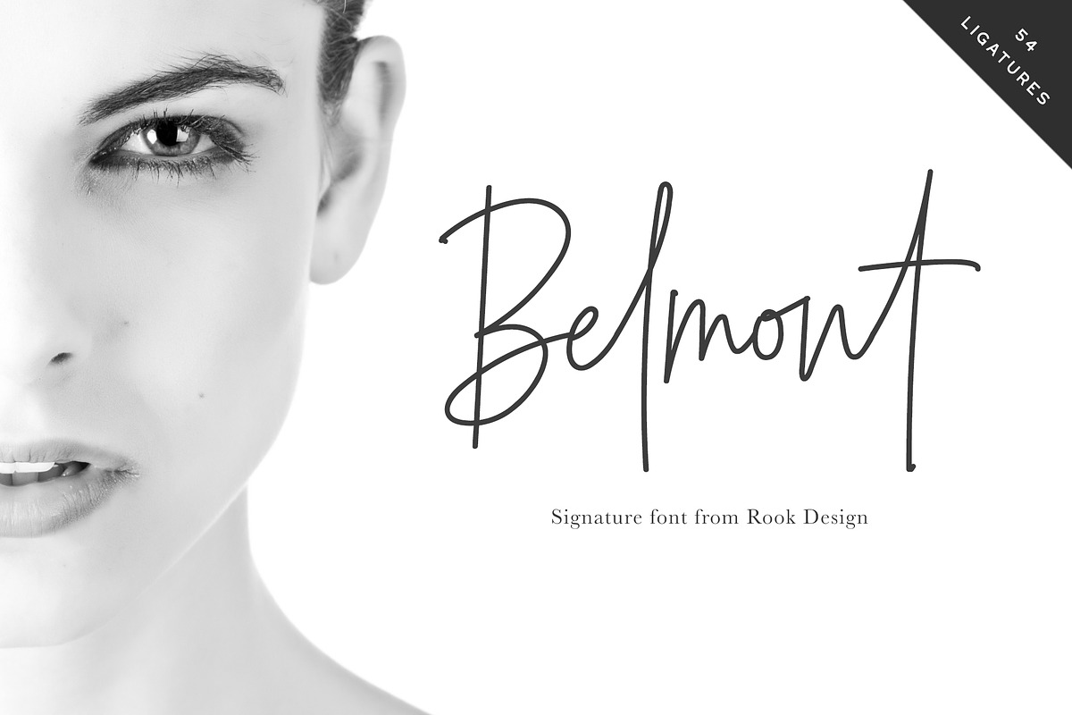 Belmont Script - 54 Ligatures! in Script Fonts - product preview 8