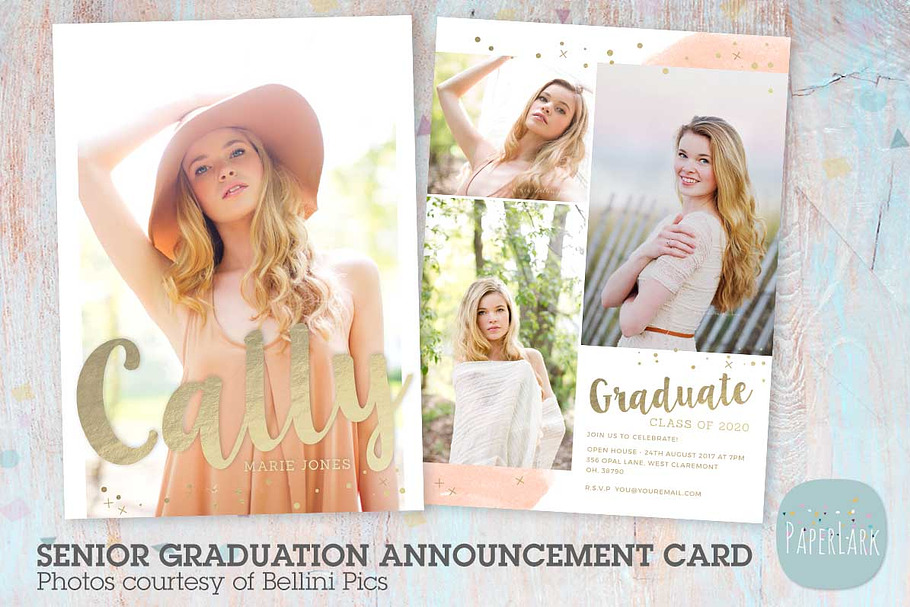 AG020 Senior Graduation Card in Postcard Templates - product preview 8