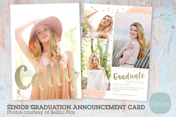 AG020 Senior Graduation Card in Postcard Templates - product preview 1