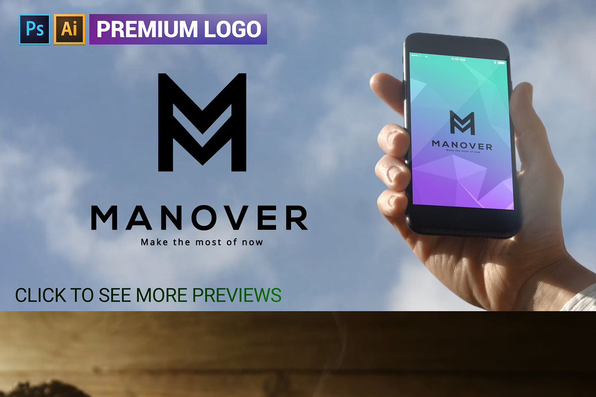 M Letter Logo in Logo Templates - product preview 8