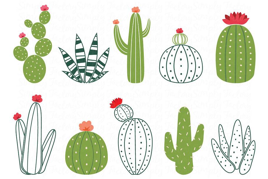 Cactus Design Elements