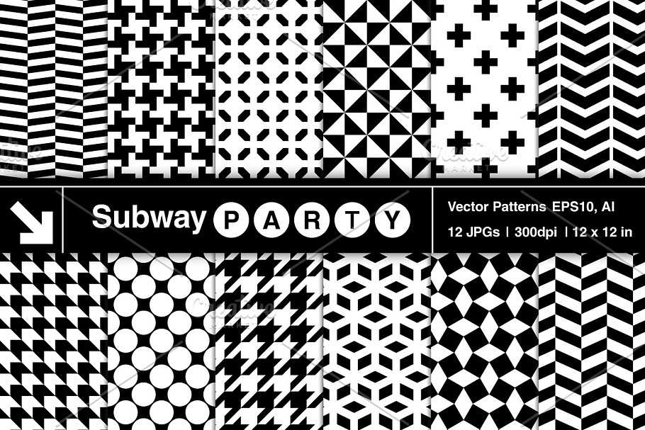 Vector Fashion Prints Patterns in Patterns - product preview 8