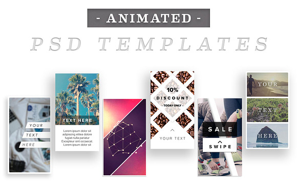 ANIMATED Instagram Stories Bundle in Instagram Templates - product preview 4