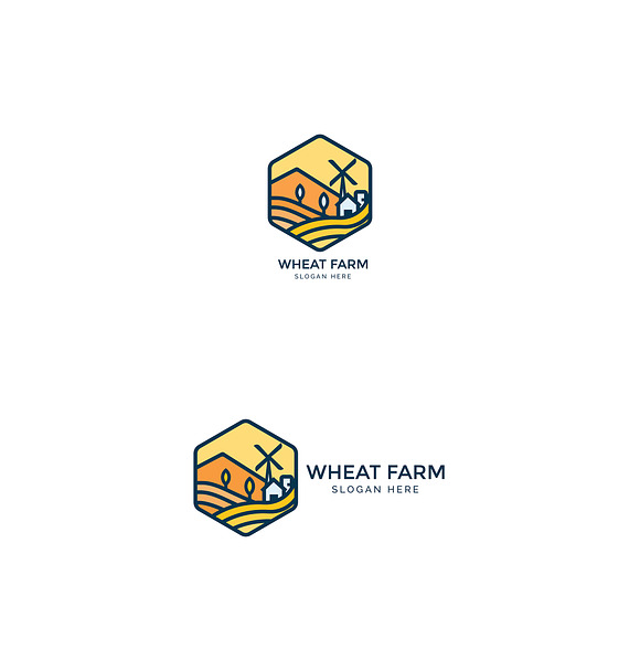 Agriculture - Wheat Farm Logo in Logo Templates - product preview 1