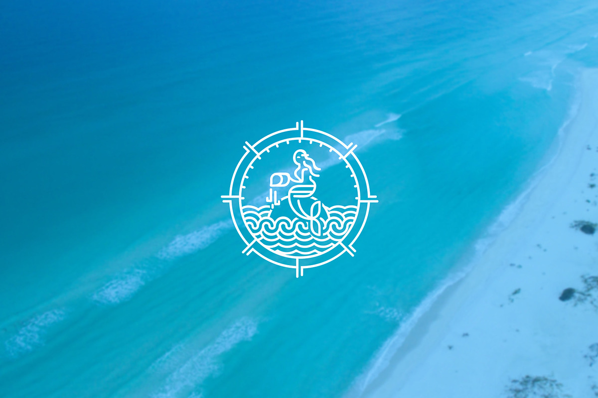 The Mermaid - Ocean Beauty Logo in Logo Templates - product preview 8