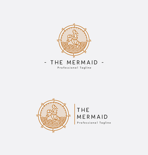 The Mermaid - Ocean Beauty Logo in Logo Templates - product preview 3