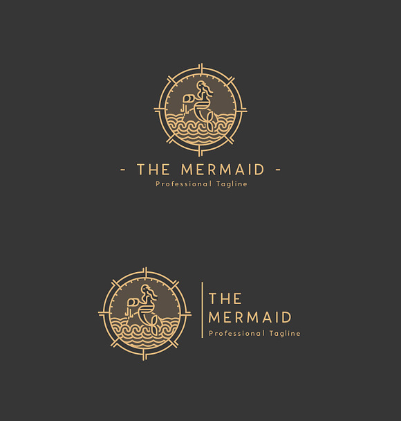 The Mermaid - Ocean Beauty Logo in Logo Templates - product preview 4