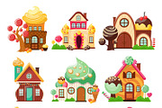 Candy Houses Icon Set