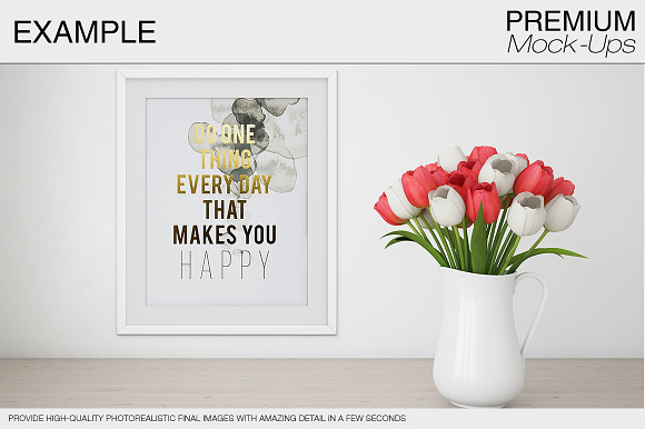 Spring Tulips & 90 Frames in Print Mockups - product preview 6