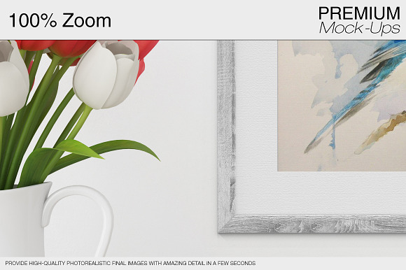 Spring Tulips & 90 Frames in Print Mockups - product preview 9