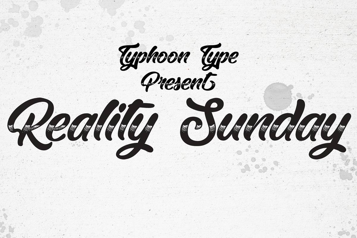 Reality Sunday font in Display Fonts - product preview 8