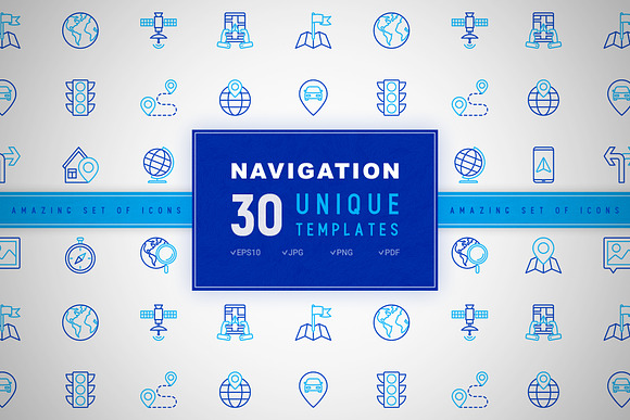 Navigation Icons Set | Concept in Graphics - product preview 11