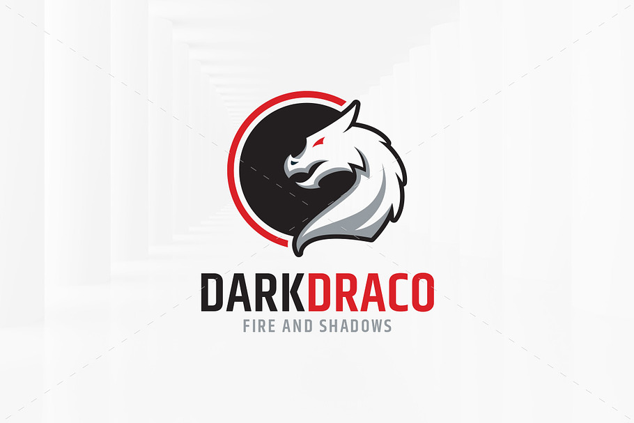 Dark Dragon Logo Template