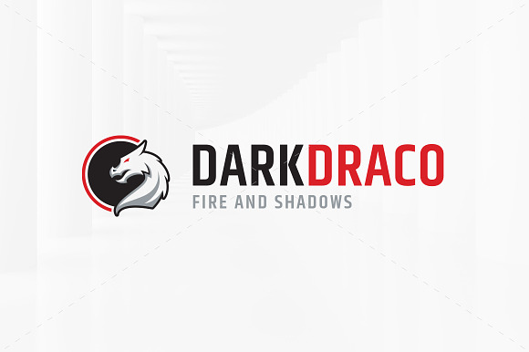 Dark Dragon Logo Template in Logo Templates - product preview 1