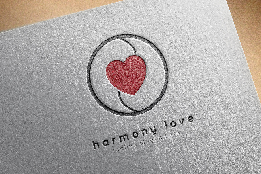 Harmony Love Logo in Logo Templates - product preview 8