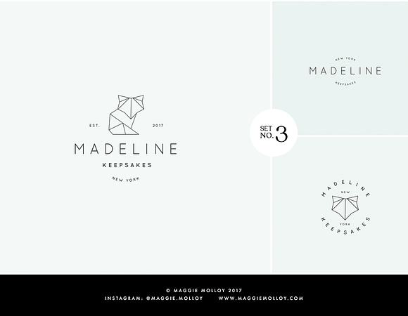 Feminine Digital Logo Bundle Vol.1 in Logo Templates - product preview 3