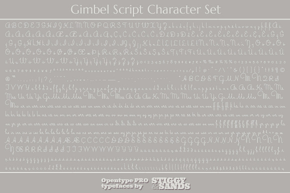 Gimbel Script in Script Fonts - product preview 4
