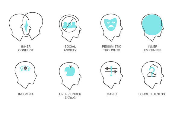 Mental Health Icons in Health Icons - product preview 3