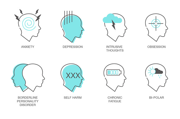 Mental Health Icons in Health Icons - product preview 4