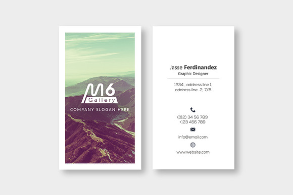 Nature Business Card Template- S37 in Business Card Templates - product preview 1