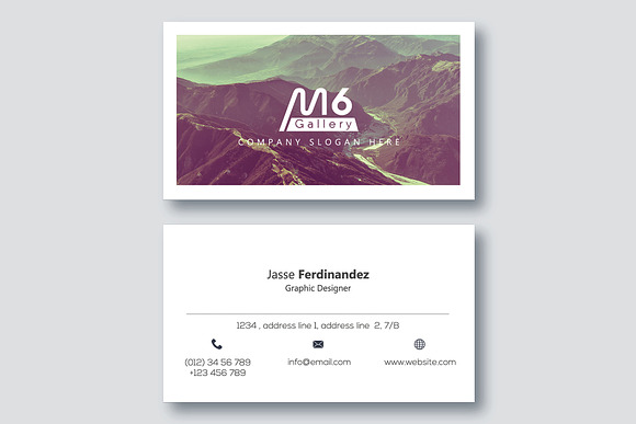 Nature Business Card Template- S37 in Business Card Templates - product preview 2