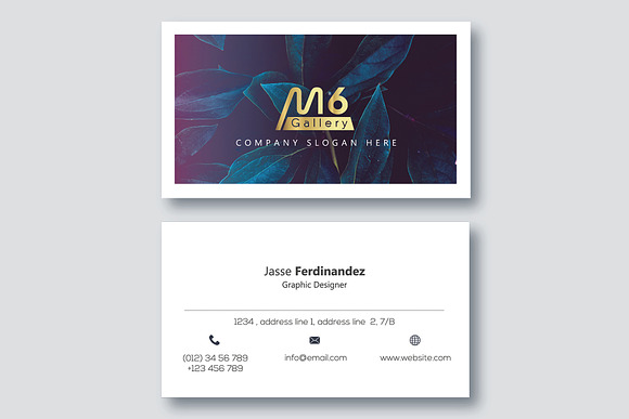 Nature Business Card Template- S42 in Business Card Templates - product preview 2