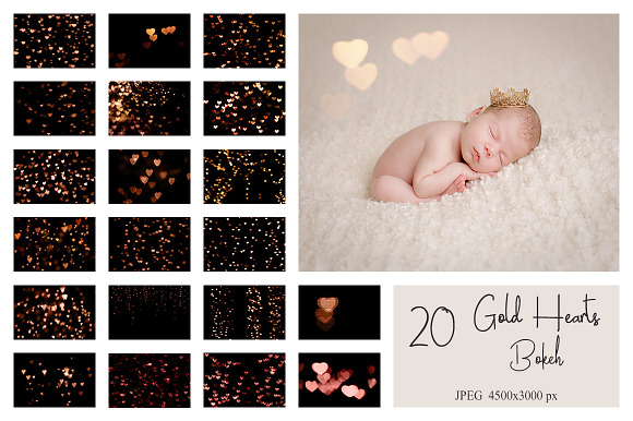 60 Hearts Bokeh Overlays in Photoshop Layer Styles - product preview 11