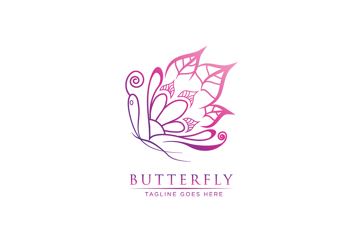 Luxury Leaf Butterfly - Logo Templat in Logo Templates - product preview 8
