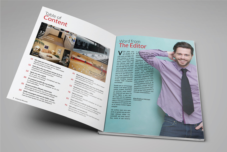 Furniture Magazine Template in Magazine Templates - product preview 8