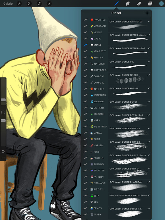 25+ DUNCE Comic Procreate Brushes in Photoshop Brushes - product preview 2
