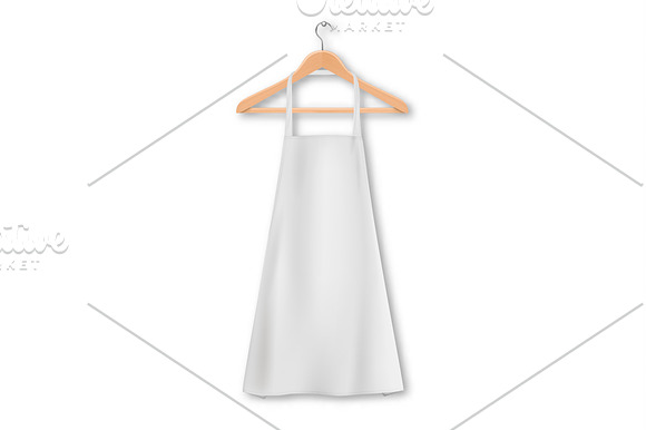 Cotton kitchen apron set. in Objects - product preview 2