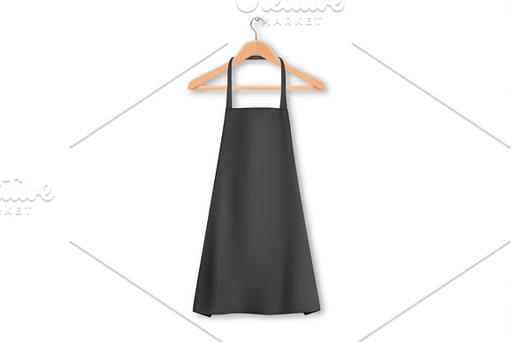Cotton kitchen apron set. in Objects - product preview 3