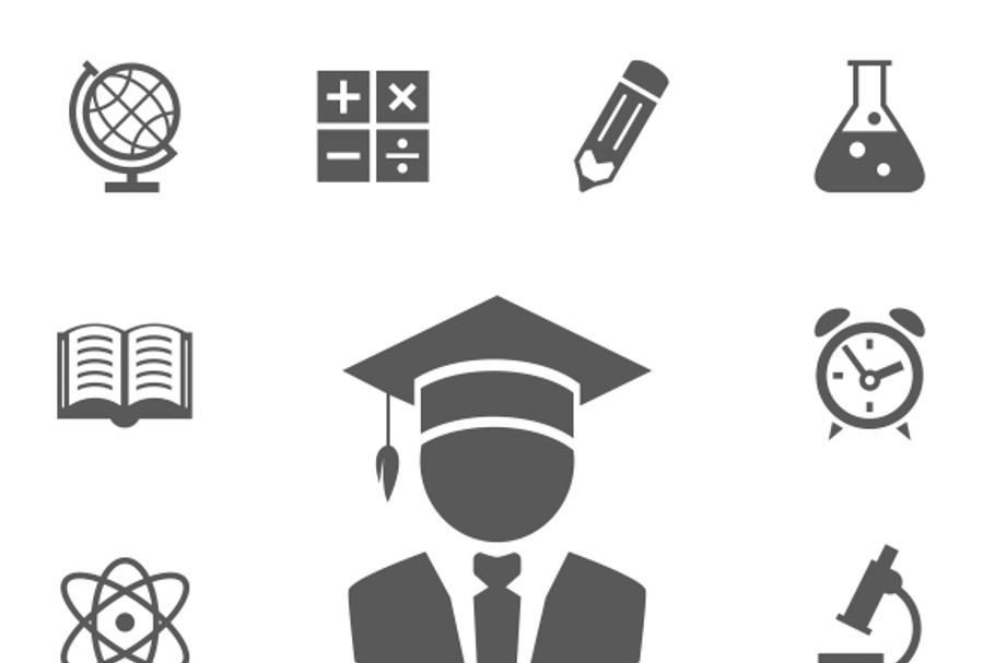 Vector education icons