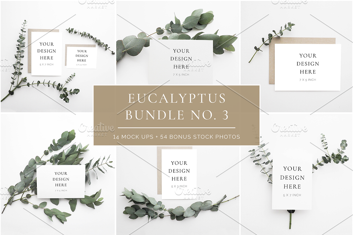 Scandinavian Eucalyptus Bundle No. 3 in Print Mockups - product preview 8