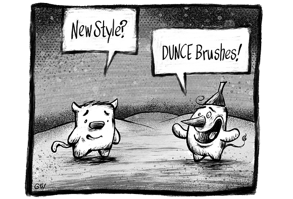 25+ DUNCE Comic Procreate Brushes in Photoshop Brushes - product preview 11