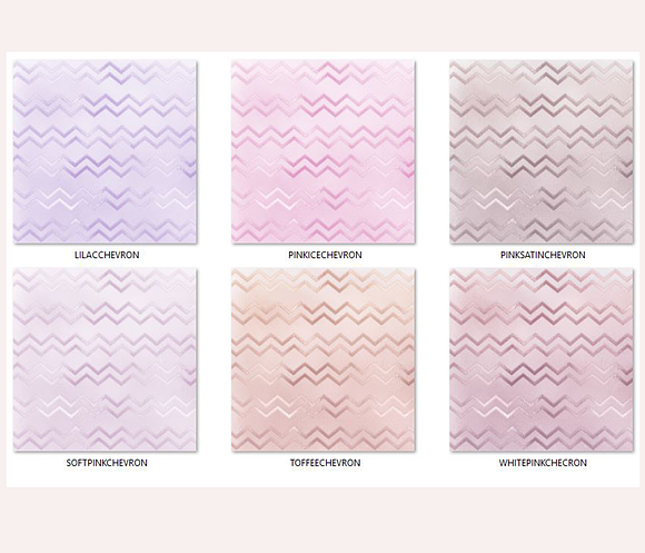 Pastel Chevron Digital Papers in Patterns - product preview 3