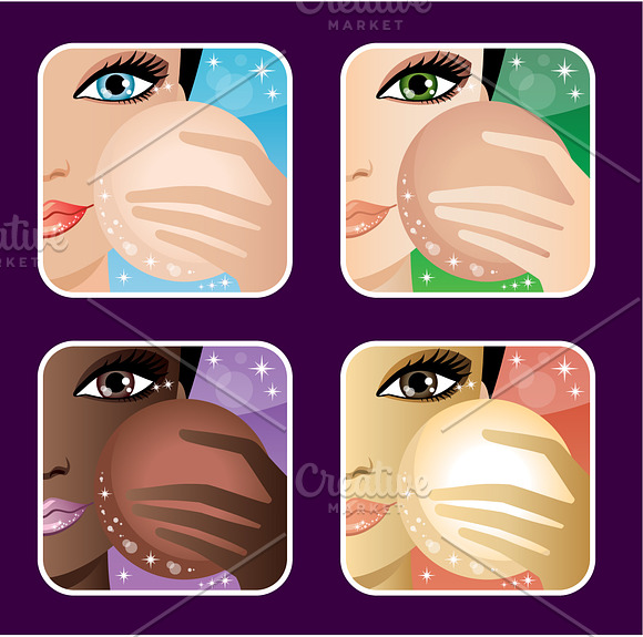 Makeup icons in Illustrations - product preview 4